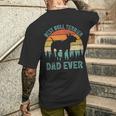 Vintage Best Bull Terrier Dad Ever Father's Day Men's T-shirt Back Print Gifts for Him