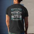 Vintage Father's Day Bonus Dad From Daughter Son Boys Mens Back Print T-shirt Gifts for Him