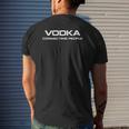 Vodka Connecting People Sarcastic Savage Dad Mens Back Print T-shirt Gifts for Him