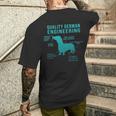 Weiner Dog Joke Sarcastic German Daschund Men's T-shirt Back Print Gifts for Him