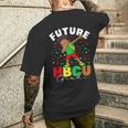 Future Hbcu Grad Graduate Black Boy Black History Month Men's T-shirt Back Print Gifts for Him