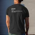 G Pa Definition Grandpa Grandfather Grandchild New Baby Mens Back Print T-shirt Gifts for Him