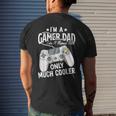 Gamer Dad Like A Normal Dad Video Game Father Mens Back Print T-shirt Gifts for Him