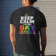 The Gay Grandpa Gay Lgbt Mens Back Print T-shirt Gifts for Him