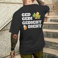 Gedi Word Game Firmgedi Taufdi Ged T-Shirt mit Rückendruck Geschenke für Ihn