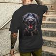 Giant Schnauzer Happy Giant Schnauzer T-Shirt mit Rückendruck Geschenke für Ihn