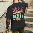 Girls Scout Cookie Dealer Scouting Family Matching Men's T-shirt Back Print Gifts for Him