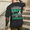 Gleitschirm Fliegender Papa Paragleiteratertag Geschenk T-Shirt mit Rückendruck Geschenke für Ihn