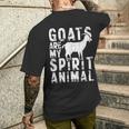 Goat Are My Spirit Animal Lover Men's T-shirt Back Print Gifts for Him