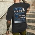 God First Family Second Then Dallas Dallas Lovers Oufit Men's T-shirt Back Print Gifts for Him