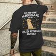 Golden Retriever Glitter Dog Holder Mix Dog T-Shirt mit Rückendruck Geschenke für Ihn