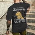 Golden Retriever Glitter Dog Holder Dog Owners T-Shirt mit Rückendruck Geschenke für Ihn