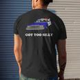 Goose Got Too Silly Men's T-shirt Back Print Gifts for Him