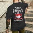 Gott Schuf Die Franken Franconian Heroes T-Shirt mit Rückendruck Geschenke für Ihn