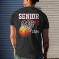 Graduate Senior Class Of 2024 Basketball Player Graduation Men's T-shirt Back Print Gifts for Him