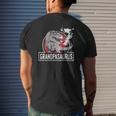 Grampasaurus Rex Grandfather Grampa Dinosaurs Grandpasaurus Mens Back Print T-shirt Gifts for Him