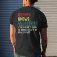 Gramps Know Everything Fathers Day For Grandpa Gramps Men's T-shirt Back Print Gifts for Him