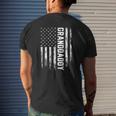 Granddaddy America Flag For Men Father's Day Mens Back Print T-shirt Gifts for Him