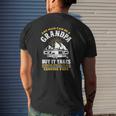 Grandfather Camp Lover Proud Camping Papa Mens Back Print T-shirt Gifts for Him