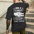 Grandpa & 2 Enkelin Ein Bund Grandfather T-Shirt mit Rückendruck Geschenke für Ihn