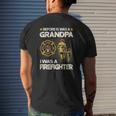 Before Is Was A Grandpa I Was A Firefighter Fathers Day Mens Back Print T-shirt Gifts for Him
