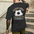 Grandpa Und Enkel Spielen Football T-Shirt mit Rückendruck Geschenke für Ihn