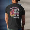 Grandpamingo Flamingo Grandpa Retro Flamingo Apparel For Men Mens Back Print T-shirt Gifts for Him