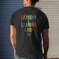 Grandparents Camp 2021 Cousins Summer Vacation Mens Back Print T-shirt Gifts for Him