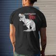 Grandpasaurus Rex Dinosaur Grandpa Saurus Family Matching Mens Back Print T-shirt Gifts for Him