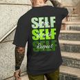 Green Self-Ish X 3 Green Color Graphic Men's T-shirt Back Print Gifts for Him
