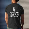 Grey Alaskan Klee Kai Or Mini Husky Grandpa Mens Back Print T-shirt Gifts for Him