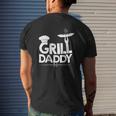 Grill Daddy Grill Father Grill Dad Father's Day Mens Back Print T-shirt Gifts for Him