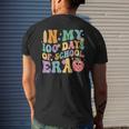 Groovy In My 100 Days Of School Era Student Teacher Men's T-shirt Back Print Gifts for Him