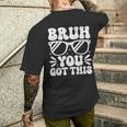 Groovy Bruh You Got This Testing Day Rock The Test Boys Mens Men's T-shirt Back Print Gifts for Him