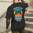 Großer Bruder 2024 Gamer T-Shirt mit Rückendruck Geschenke für Ihn