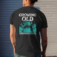 Growing Old Disgracefully Grandpa Retired Senior Citizen Mens Back Print T-shirt Gifts for Him