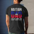 Haitian Dad Like Normal Except Cooler Mens Back Print T-shirt Gifts for Him