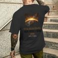 Hamilton Ohio Total Solar Eclipse 2024 Men's T-shirt Back Print Gifts for Him
