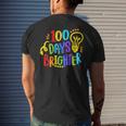 Happy 100Th Day Of School 100 Days Brighter Girls Teacher Men's T-shirt Back Print Gifts for Him