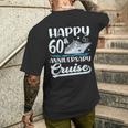 Happy 60Th Anniversary Cruise Wedding 60 Years Old Couples Men's T-shirt Back Print Gifts for Him
