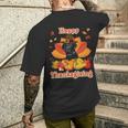 Happy Thanksgiving Black Labrador Dog I'm Thankful For My Men's T-shirt Back Print Gifts for Him