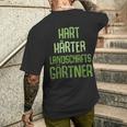 Hard Hardener Landscape Gardener Gardening T-Shirt mit Rückendruck Geschenke für Ihn