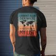 I Haven't Been Everywhere But It's On My List World Travel Men's T-shirt Back Print Gifts for Him