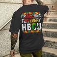 Hbcu Black History Month I'm Rooting For Every Hbcu Women Men's T-shirt Back Print Gifts for Him