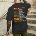 Hbcu Historic Pride Educated Black History Month Pride Men's T-shirt Back Print Gifts for Him