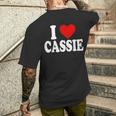 I Heart Love Cassie Men's T-shirt Back Print Gifts for Him