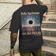 Hello Darkness My Old Friend Solar Eclipse Men's T-shirt Back Print Gifts for Him