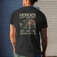 Heroes Don't Wear Capes They Wear Dog Tags Men Veterans Day Mens Back Print T-shirt Gifts for Him