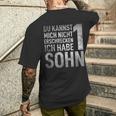 Herren Ich Habe Ein Sohnatertag Herrentag Himmelfahrt Dad Papa T-Shirt mit Rückendruck Geschenke für Ihn