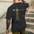 Herren-Kurzärmliges Herren-T-Kurzärmliges Herren-T-Shirt mit Kran-Design in Schwarz, Modisches Bau-Motiv Geschenke für Ihn